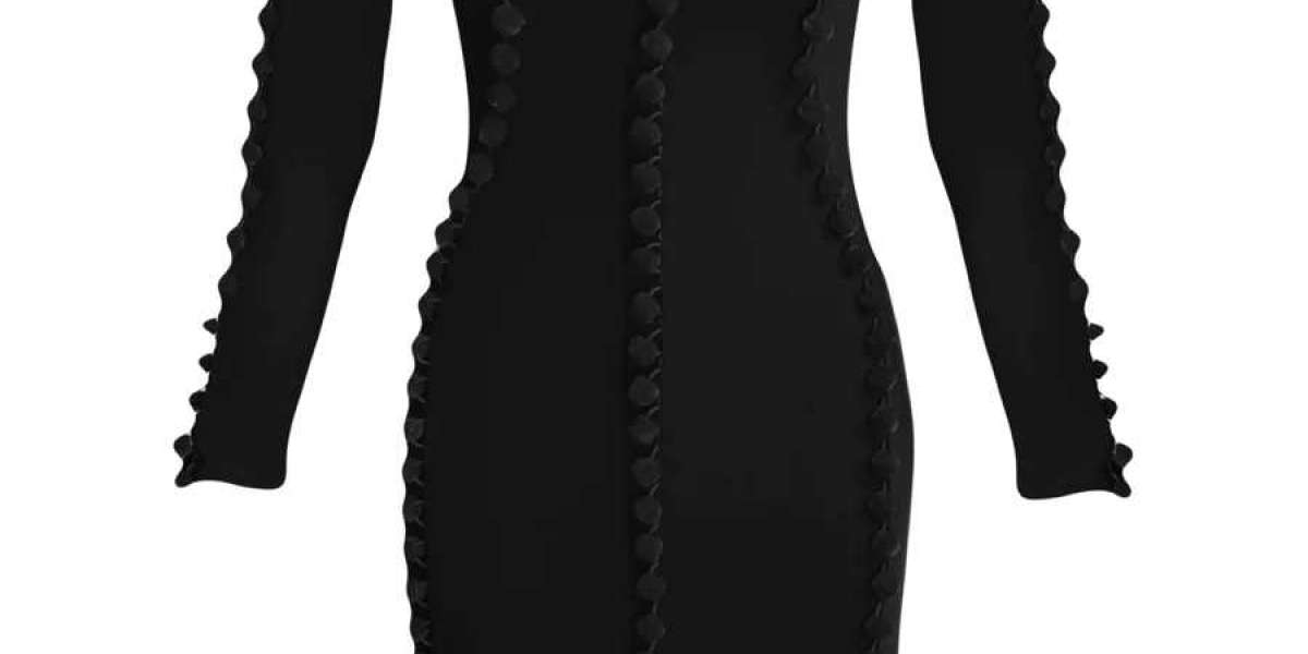 Elevate Your Style with a Black Pom Pom Dress
