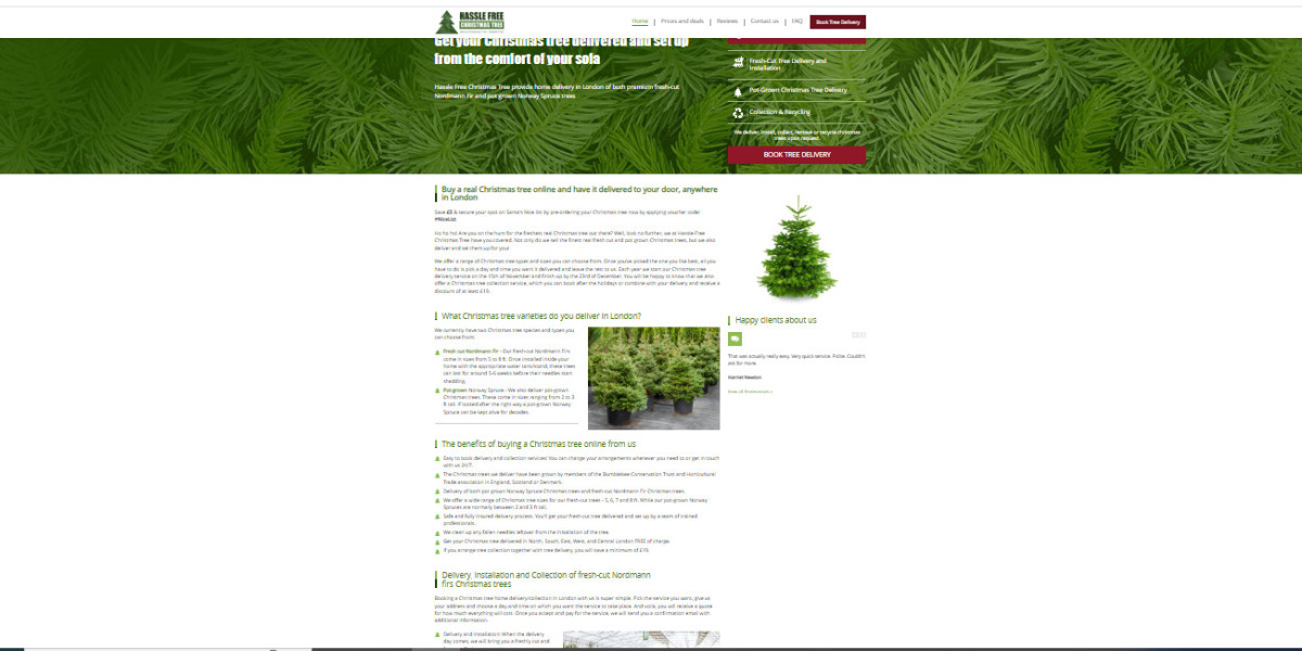 Buy real Christmas tree online London
