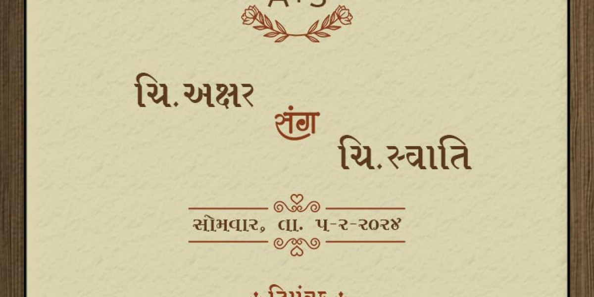 Gujarati Marriage Invitation Card: Celebrating Culture with Elegance