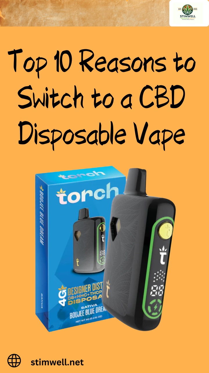 PPT - Top 10 Reasons to Switch to a CBD Disposable Vape PowerPoint Presentation - ID:14044820