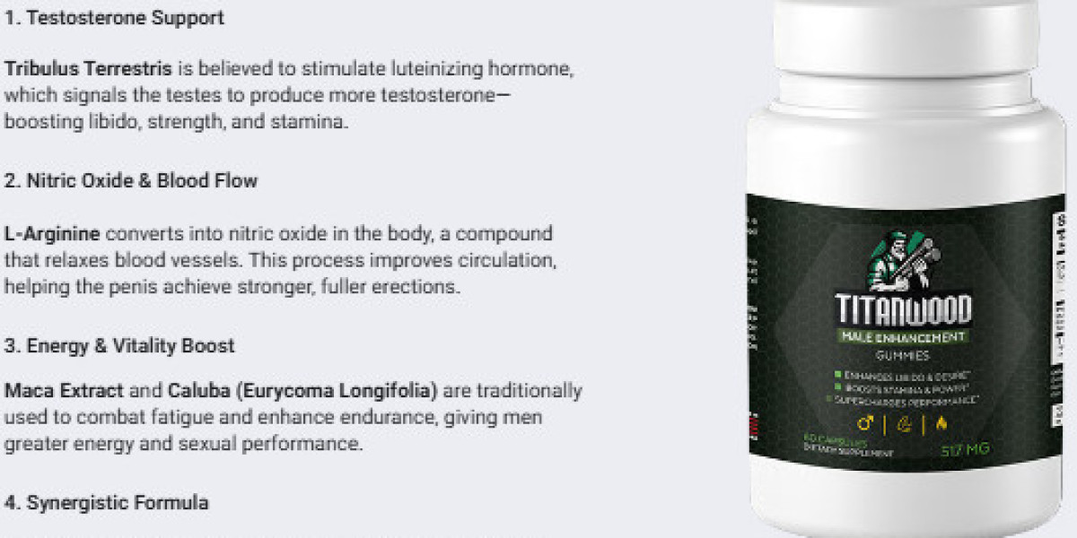 TitanWood Male Enhancement Gummies: Specifically Crafted to Improve Male Health